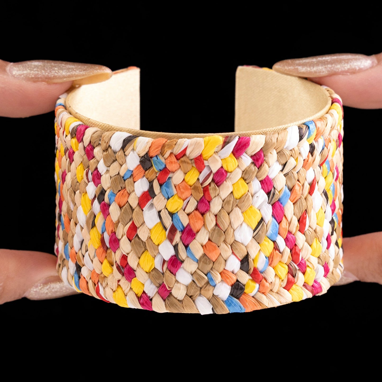 Multicolour Raffia Bracelet (Adjustable Size)