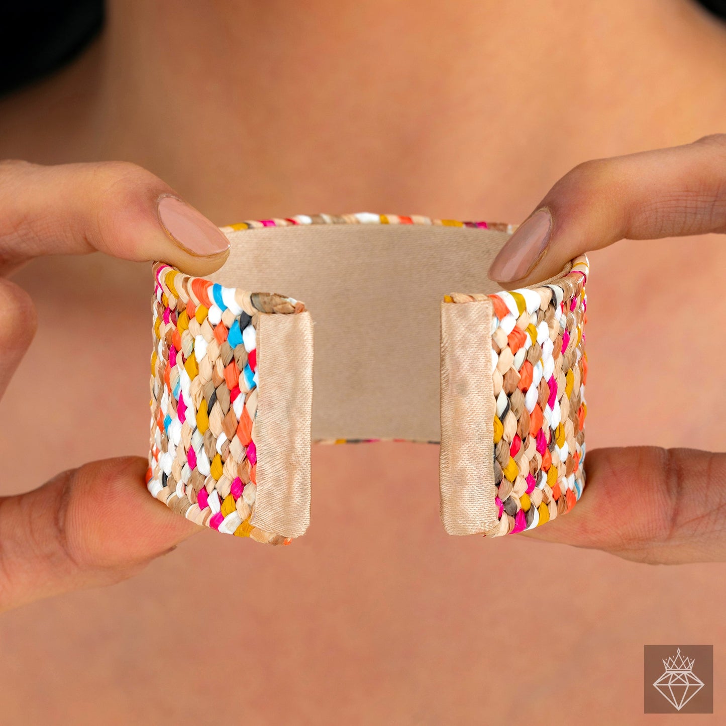 Multicolour Raffia Bracelet (Adjustable Size)