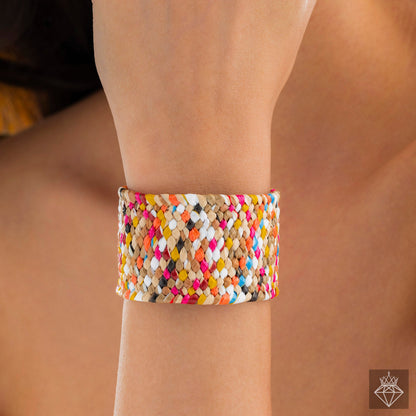 Multicolour Raffia Bracelet (Adjustable Size)
